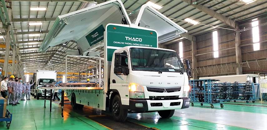 Dây chuyền sản xuất xe vận chuyển vắc xin tài trợ cho Bộ Y Tế